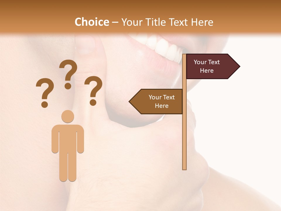 Closeup Man Handsome PowerPoint Template