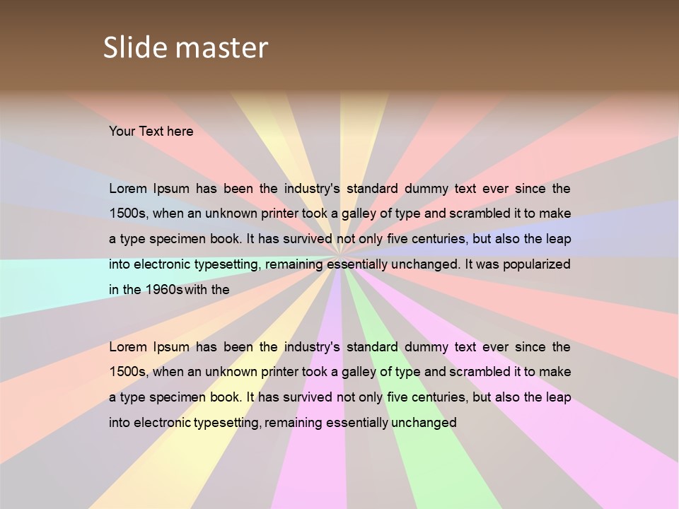 Sparkling Advertising Blue PowerPoint Template