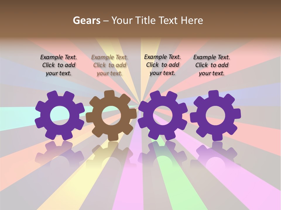 Sparkling Advertising Blue PowerPoint Template