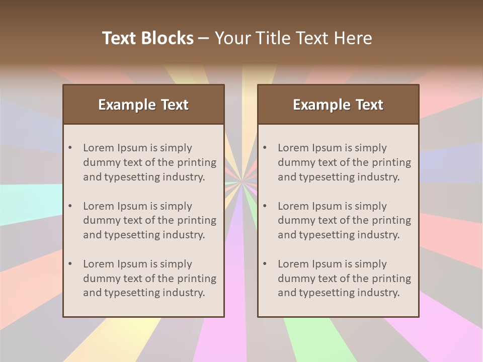 Sparkling Advertising Blue PowerPoint Template