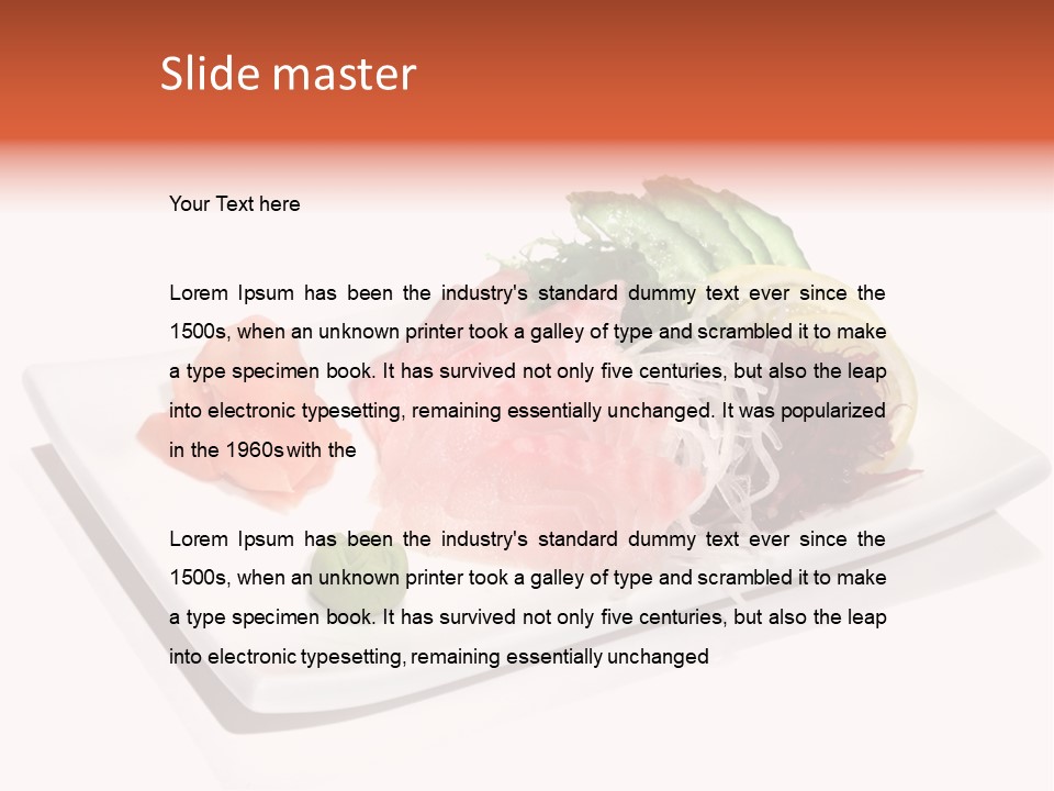 Bass Cuisine Lifestyle PowerPoint Template