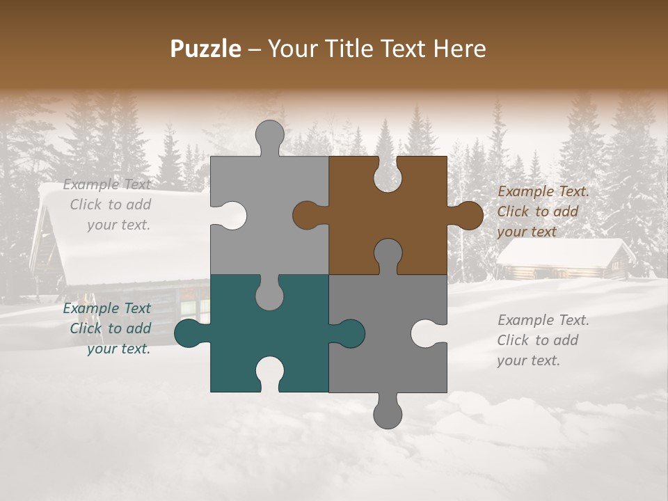 Shelter Wilderness Cottage PowerPoint Template