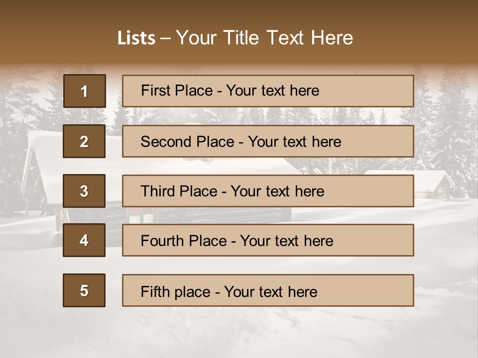 Shelter Wilderness Cottage PowerPoint Template