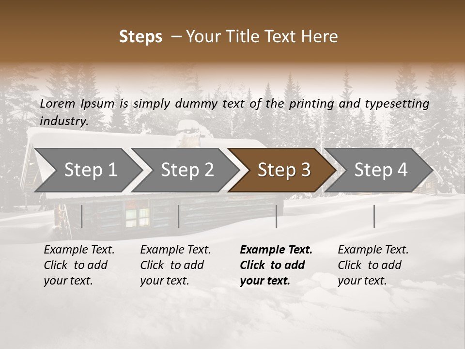 Shelter Wilderness Cottage PowerPoint Template
