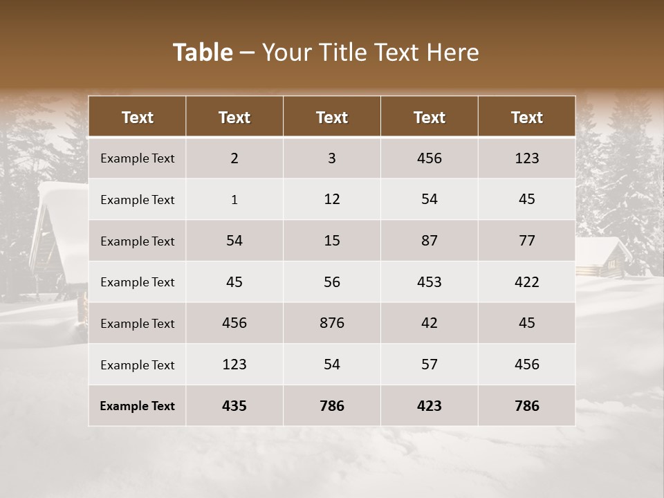 Shelter Wilderness Cottage PowerPoint Template