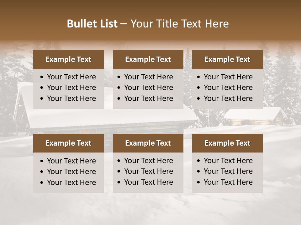 Shelter Wilderness Cottage PowerPoint Template