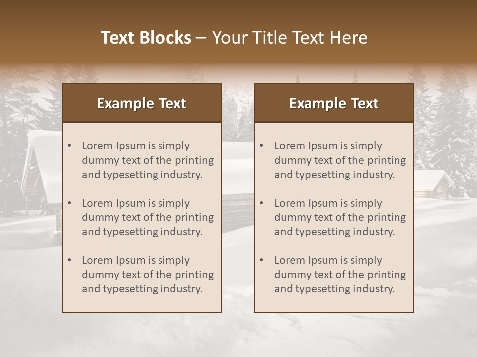 Shelter Wilderness Cottage PowerPoint Template