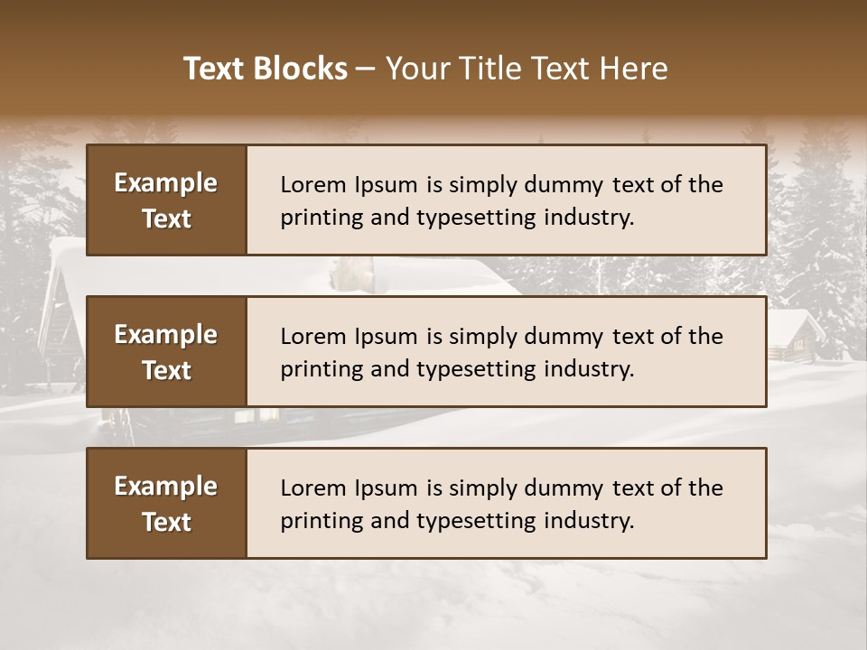 Shelter Wilderness Cottage PowerPoint Template