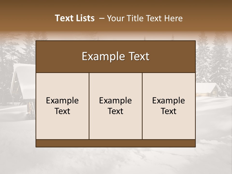 Shelter Wilderness Cottage PowerPoint Template
