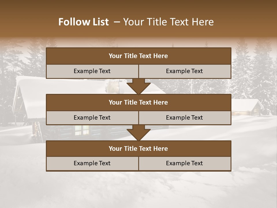 Shelter Wilderness Cottage PowerPoint Template
