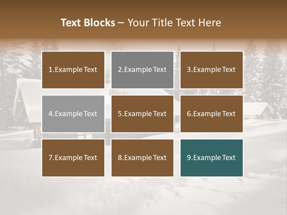 Shelter Wilderness Cottage PowerPoint Template