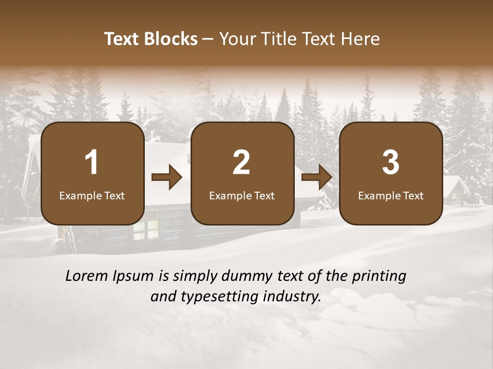 Shelter Wilderness Cottage PowerPoint Template