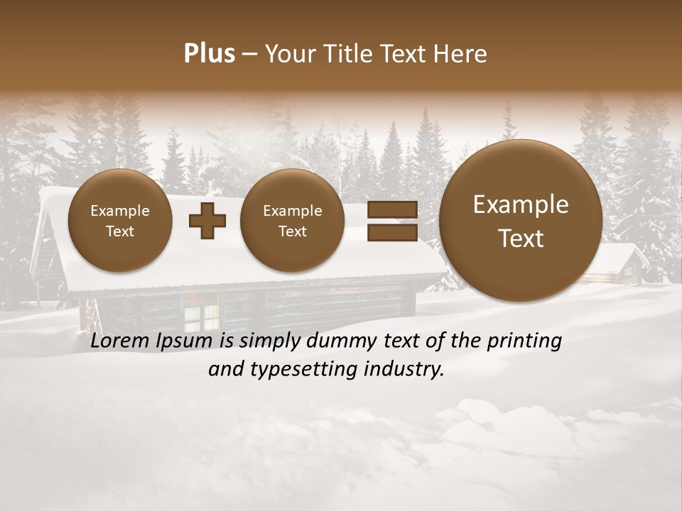 Shelter Wilderness Cottage PowerPoint Template