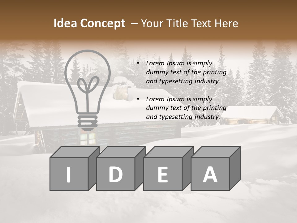 Shelter Wilderness Cottage PowerPoint Template