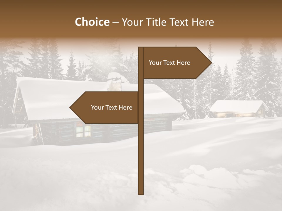 Shelter Wilderness Cottage PowerPoint Template
