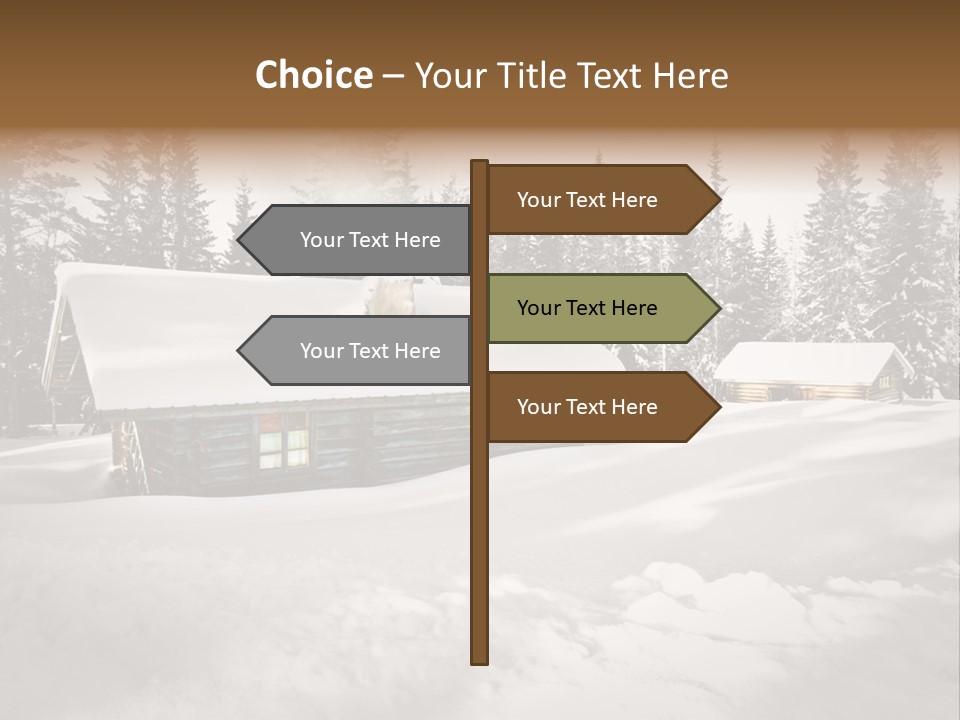 Shelter Wilderness Cottage PowerPoint Template