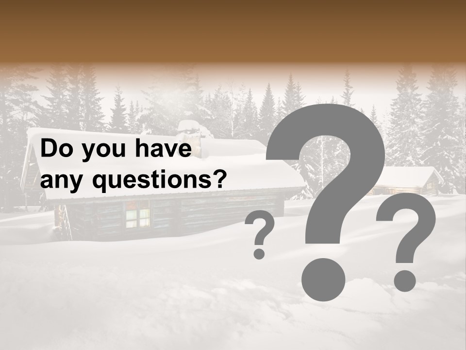 Shelter Wilderness Cottage PowerPoint Template