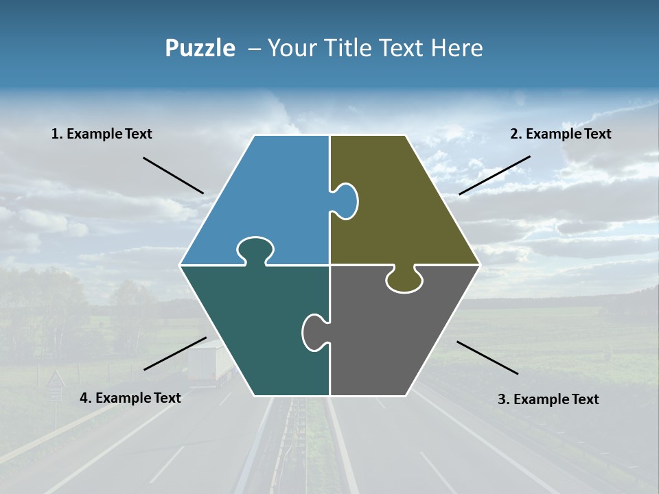 Cargo Tempo Vehicle PowerPoint Template