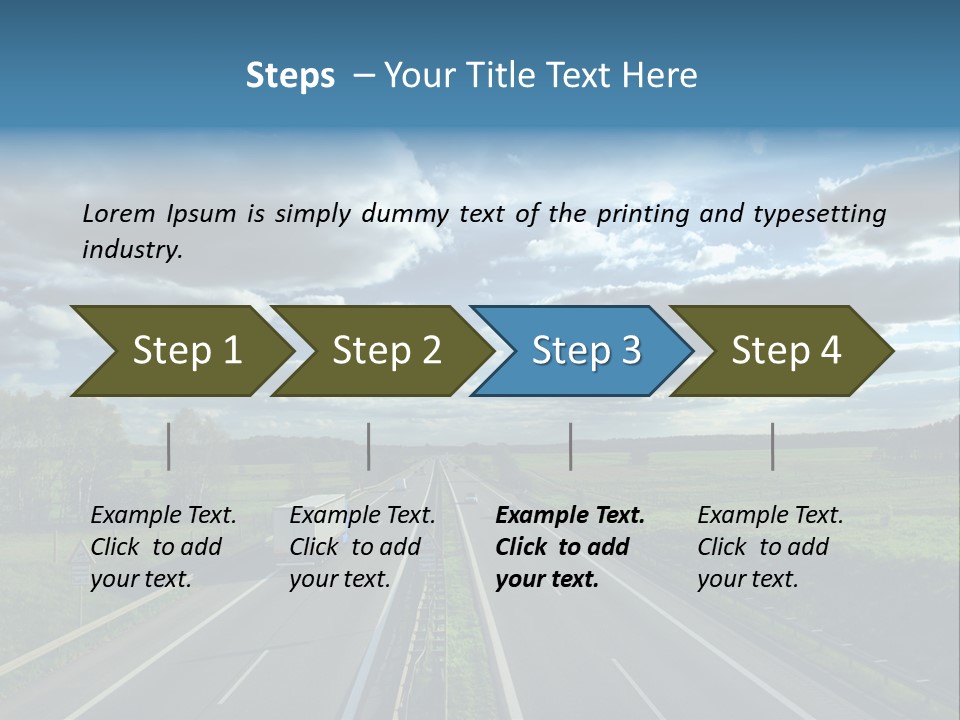 Cargo Tempo Vehicle PowerPoint Template