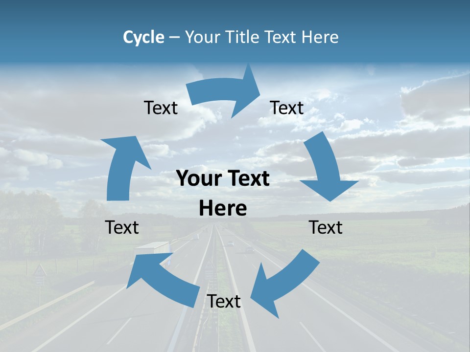 Cargo Tempo Vehicle PowerPoint Template