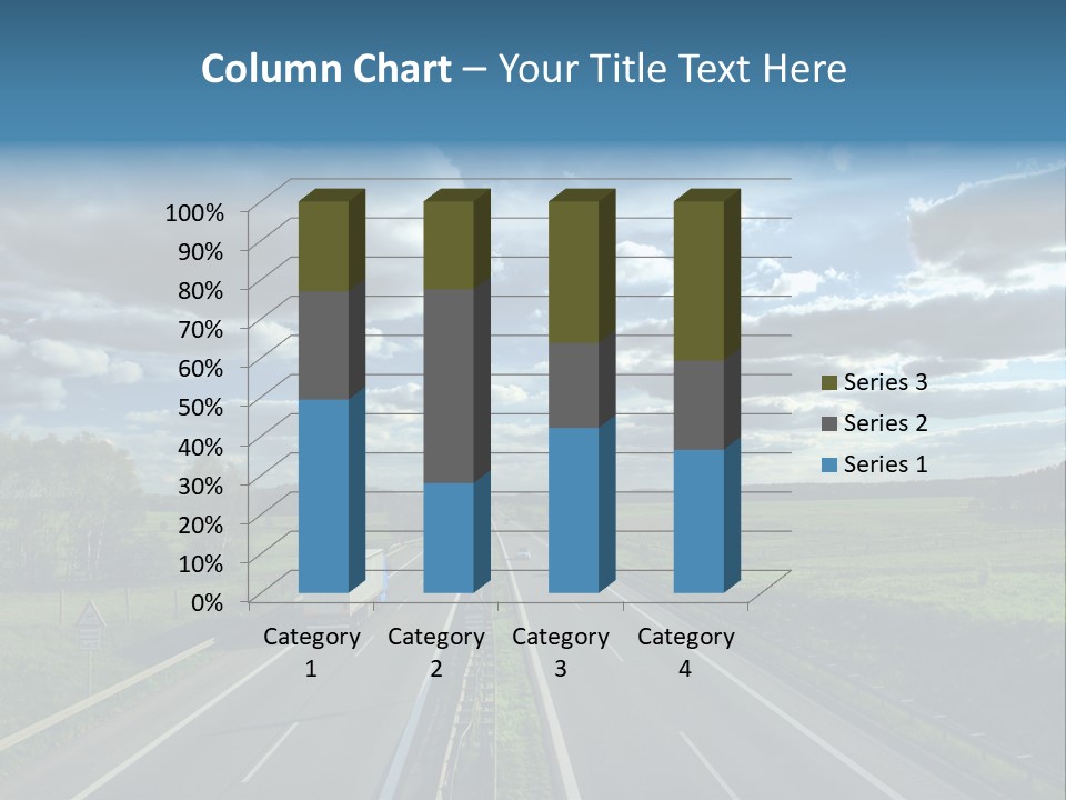 Cargo Tempo Vehicle PowerPoint Template