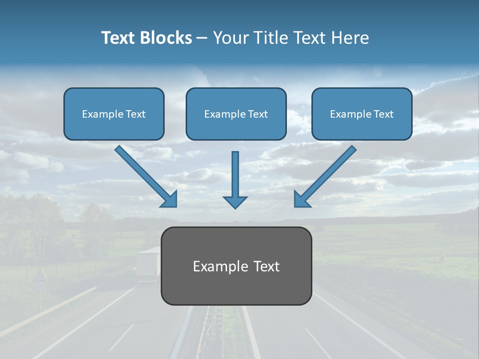 Cargo Tempo Vehicle PowerPoint Template