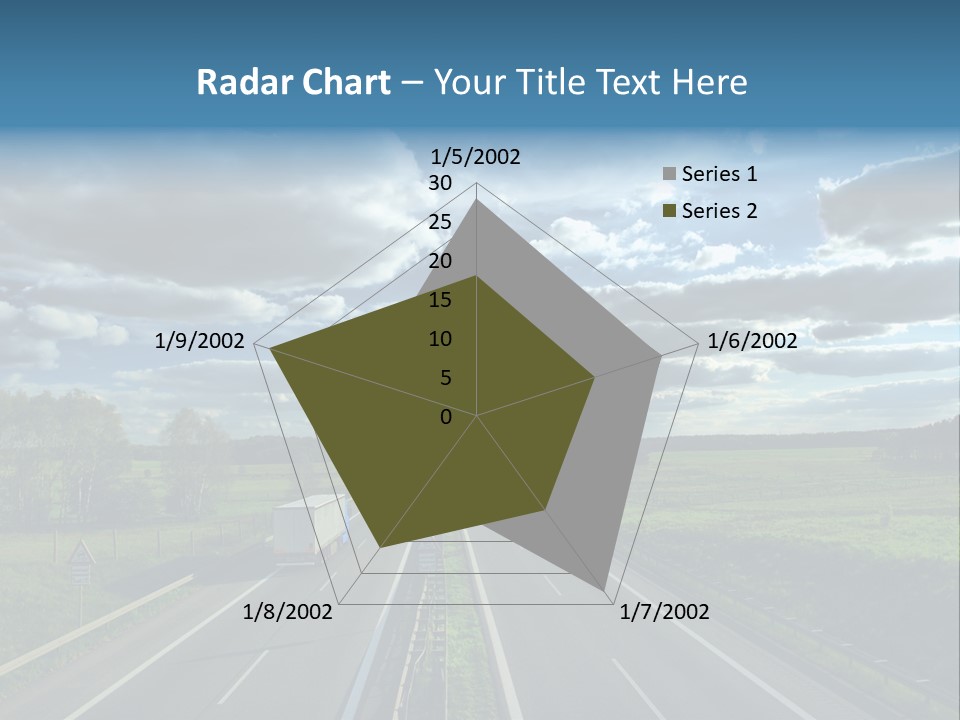 Cargo Tempo Vehicle PowerPoint Template