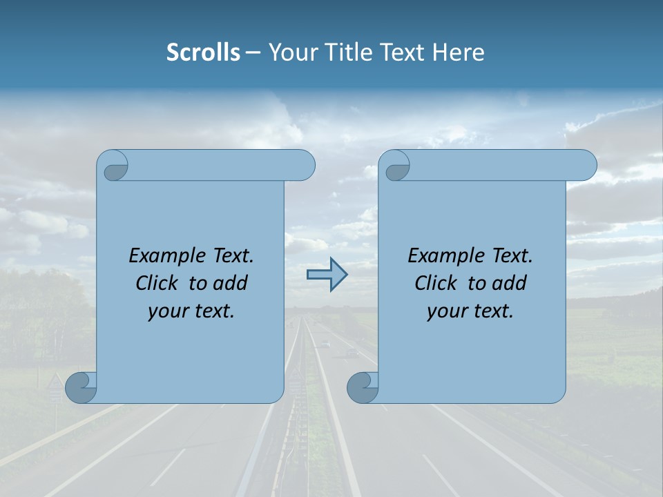 Cargo Tempo Vehicle PowerPoint Template