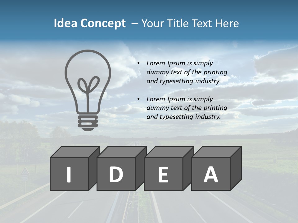Cargo Tempo Vehicle PowerPoint Template