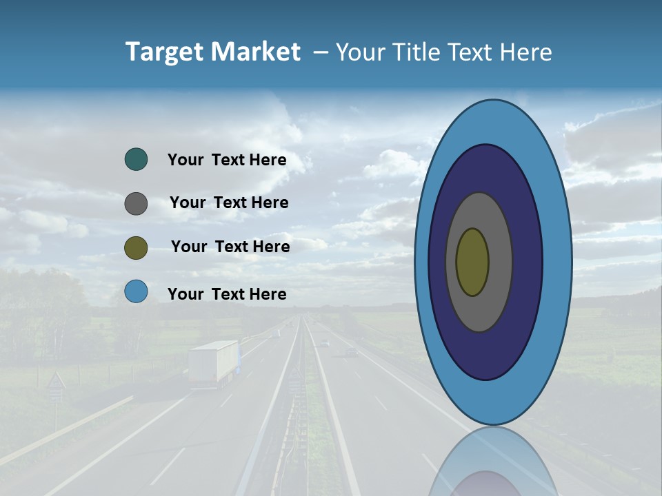 Cargo Tempo Vehicle PowerPoint Template