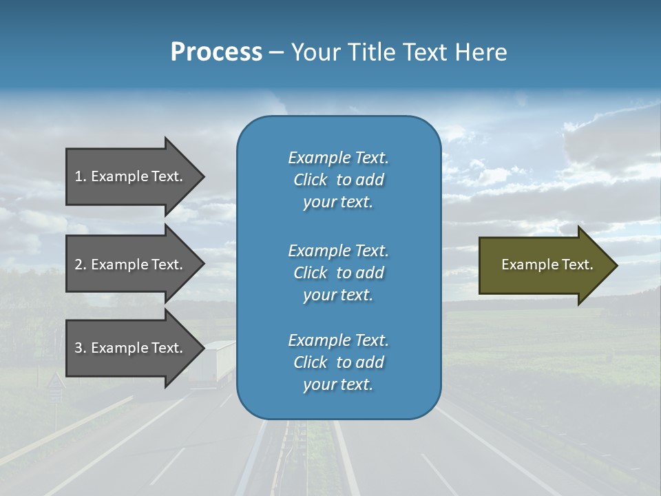 Cargo Tempo Vehicle PowerPoint Template
