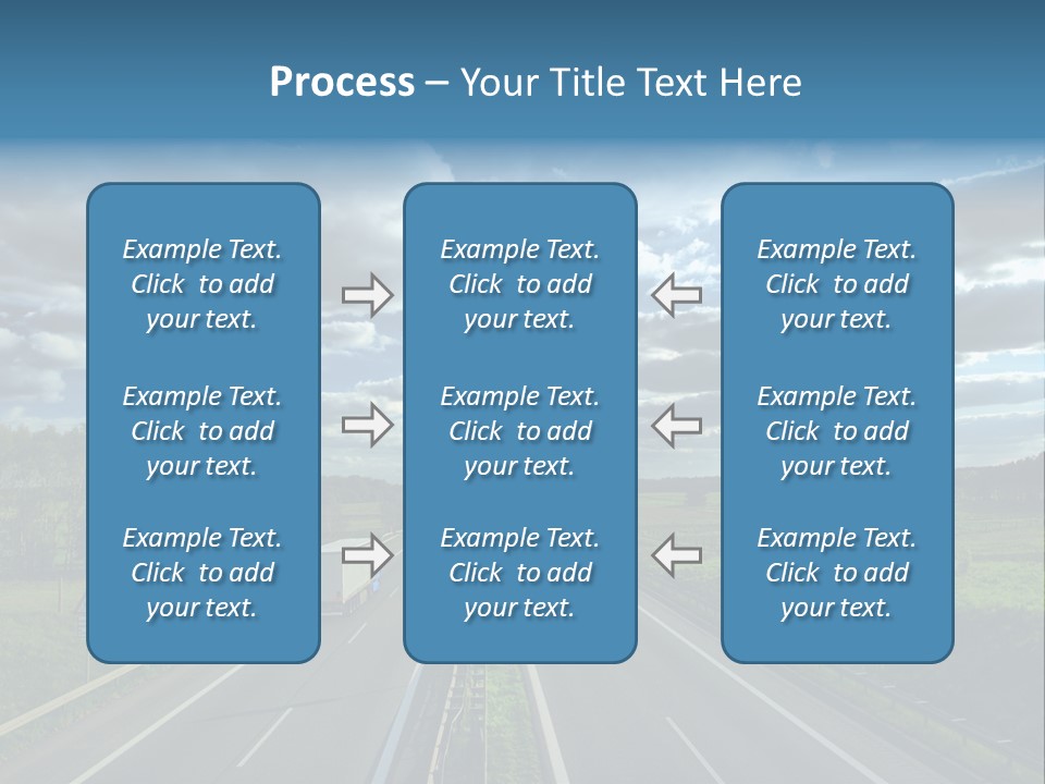 Cargo Tempo Vehicle PowerPoint Template