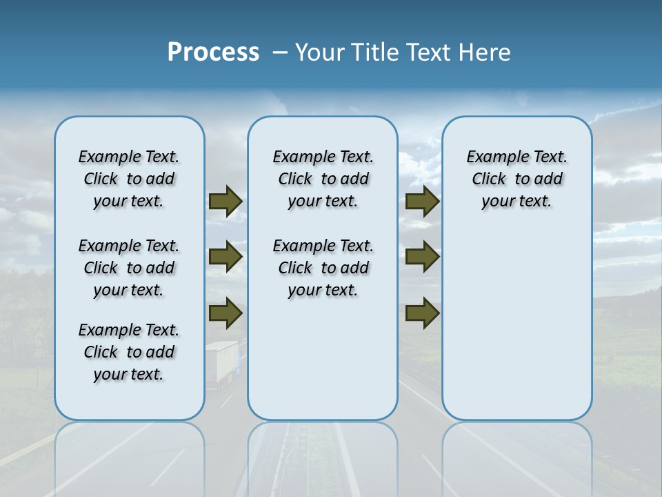 Cargo Tempo Vehicle PowerPoint Template