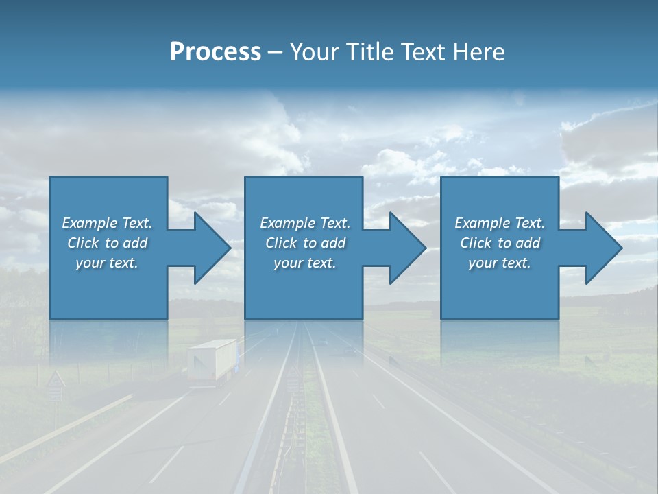 Cargo Tempo Vehicle PowerPoint Template