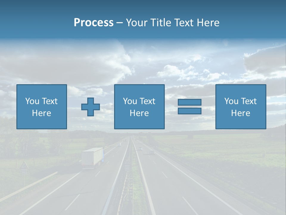 Cargo Tempo Vehicle PowerPoint Template