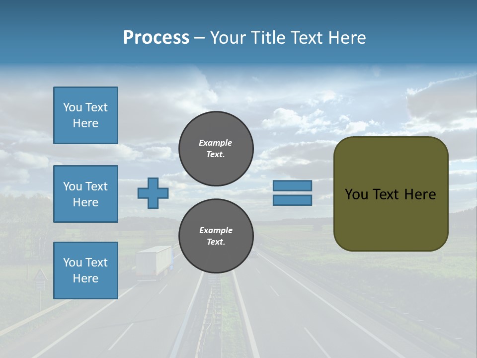 Cargo Tempo Vehicle PowerPoint Template