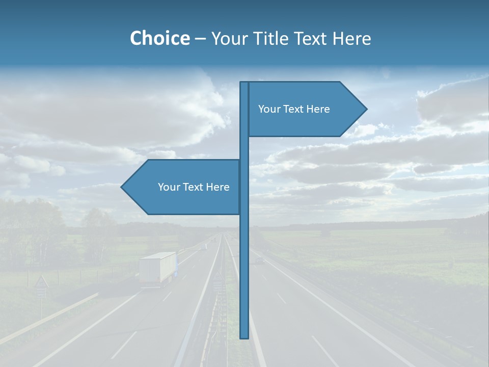 Cargo Tempo Vehicle PowerPoint Template