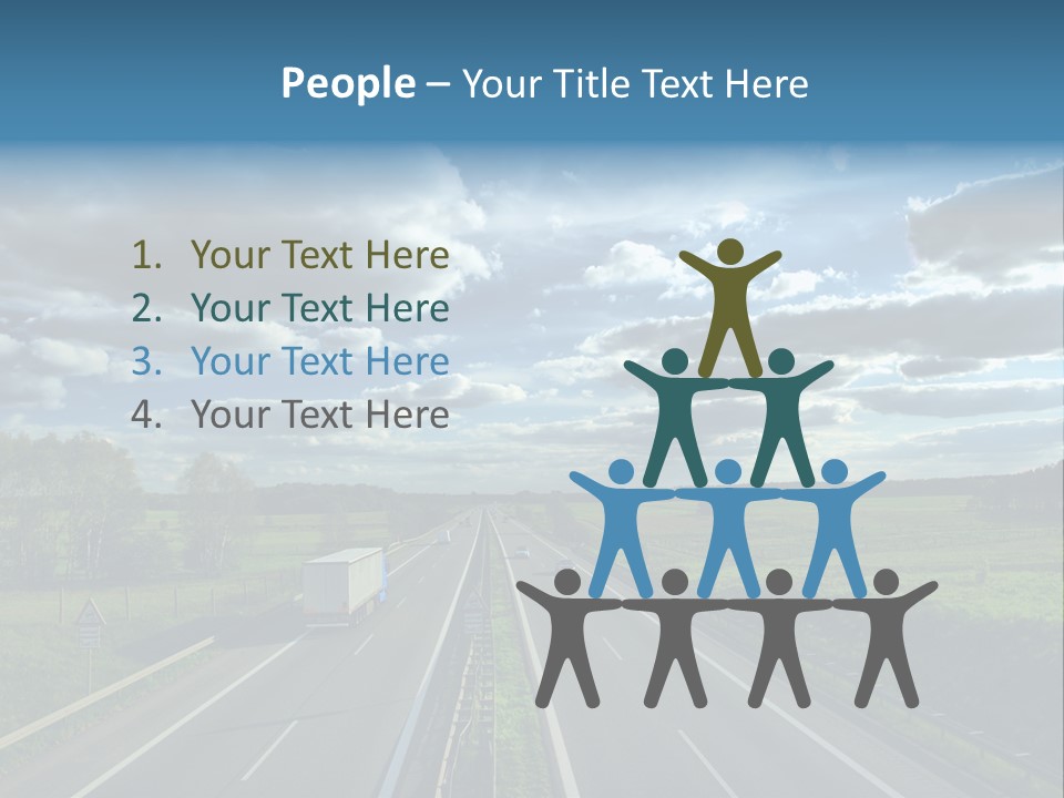 Cargo Tempo Vehicle PowerPoint Template