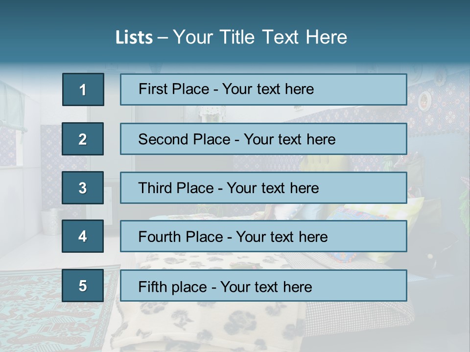 Pattern Lamp Stylish PowerPoint Template
