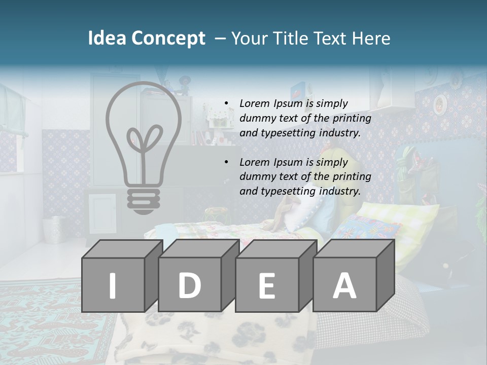 Pattern Lamp Stylish PowerPoint Template