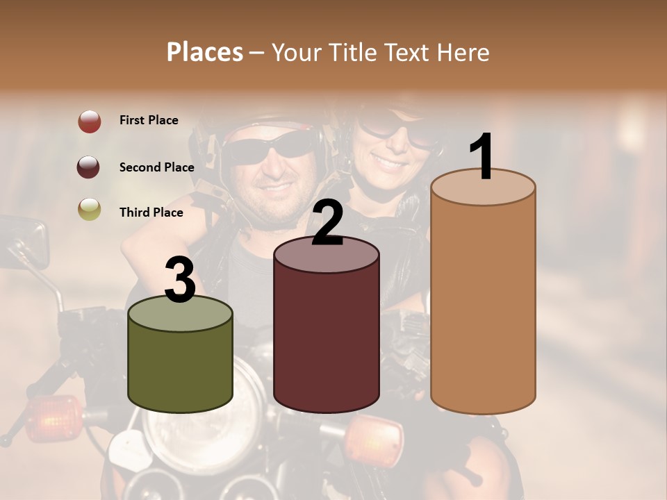 Cheerful Helmet Road PowerPoint Template