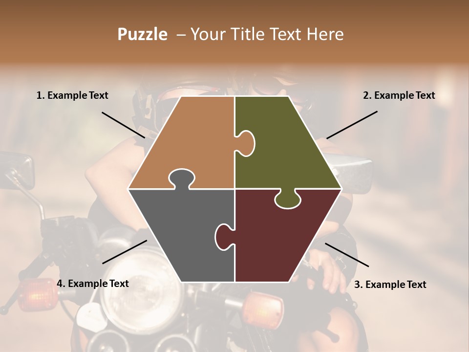 Cheerful Helmet Road PowerPoint Template