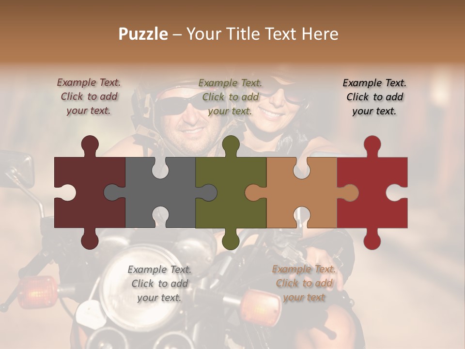 Cheerful Helmet Road PowerPoint Template