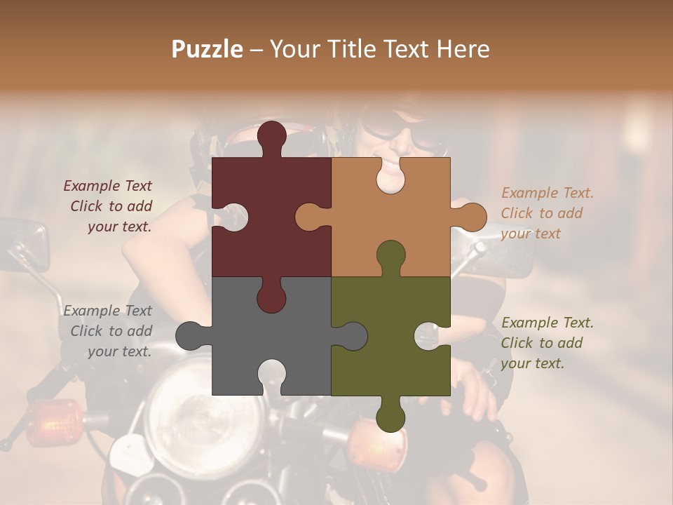 Cheerful Helmet Road PowerPoint Template