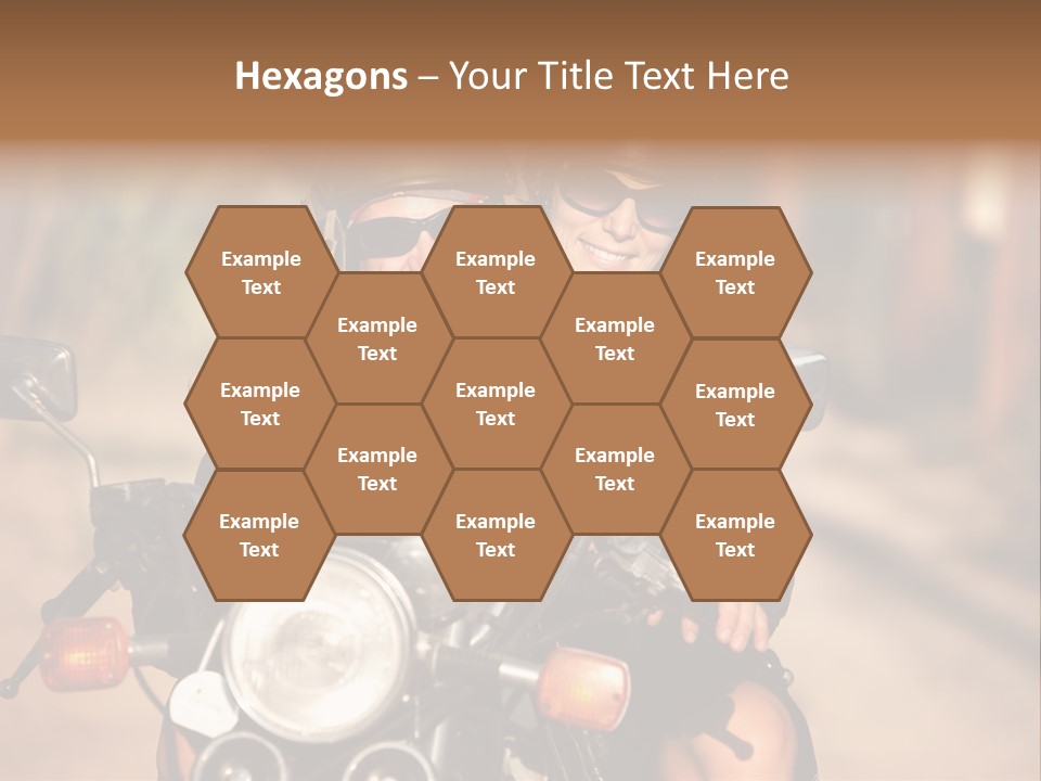Cheerful Helmet Road PowerPoint Template