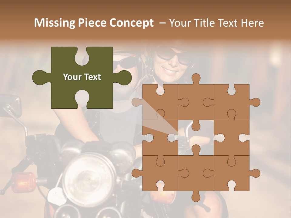 Cheerful Helmet Road PowerPoint Template