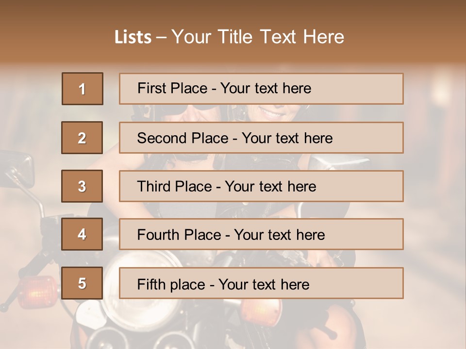 Cheerful Helmet Road PowerPoint Template