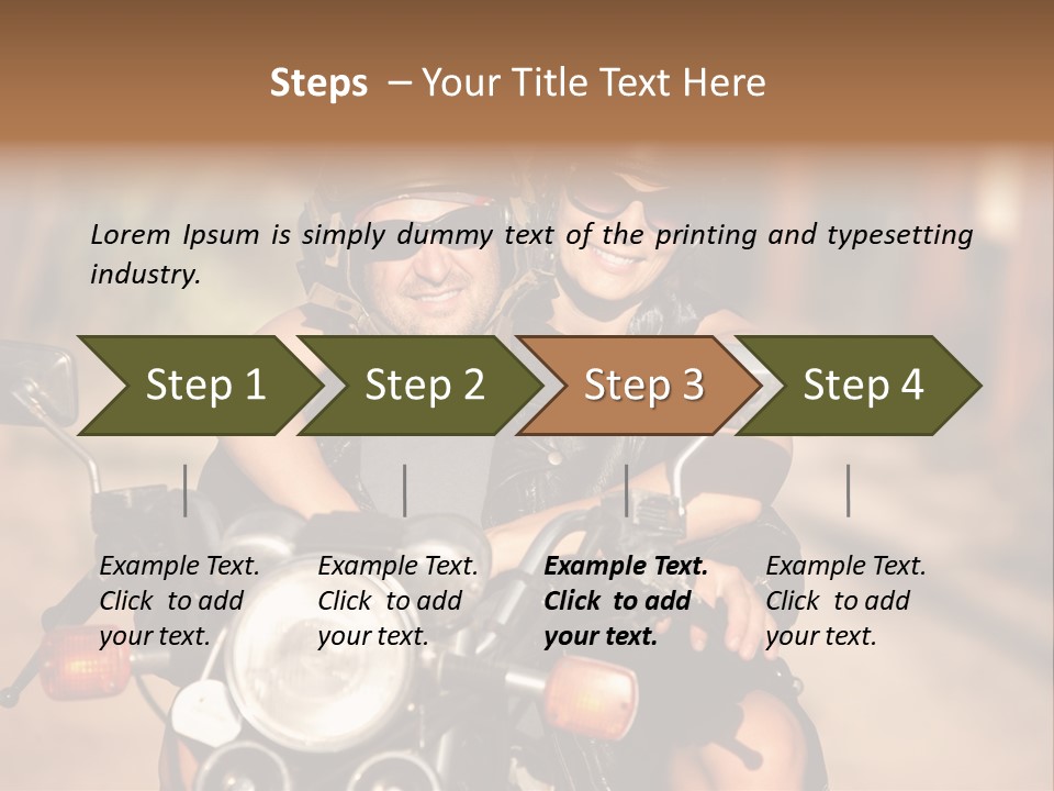 Cheerful Helmet Road PowerPoint Template