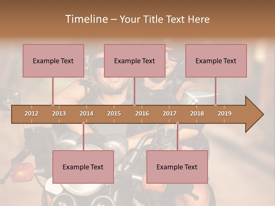 Cheerful Helmet Road PowerPoint Template