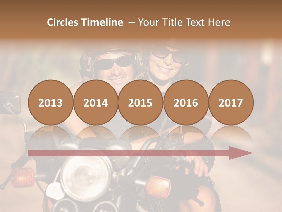 Cheerful Helmet Road PowerPoint Template